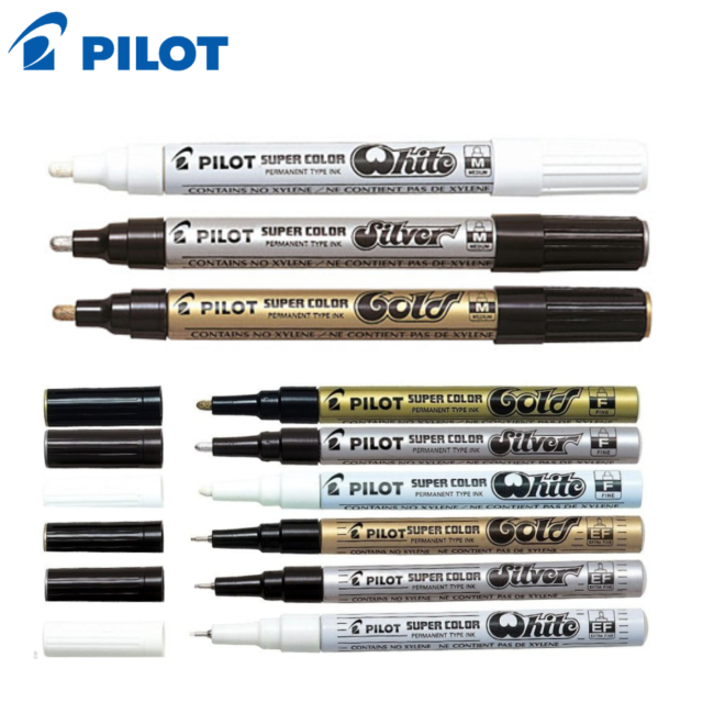 PERMANENT MARKER  GOLD/SILVER/WHITE